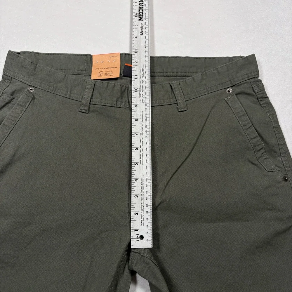 Eddie Bauer Pants Mens 34x32 Canvas Utility Pant Green Specialty Dyed